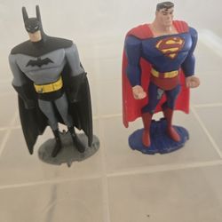 Collectible Justice League Figurines Batman & Superman 