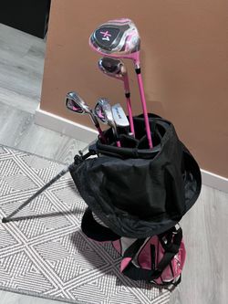 Precise X7 Pink golf clubs ages 9-12
