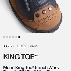 Brand New 10.5 Men's King Toe® 6-inch Work Boot 4456 | Red Wing Shoes