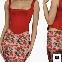 house of cb red corset