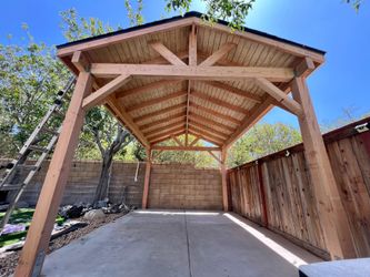 Wood pavilion gazebo