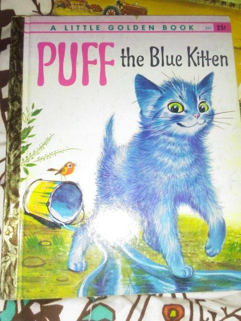 Vintage Puff the Blue Kitten book