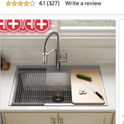 KOHLER Provo 33in. Kitchen Sink Kit