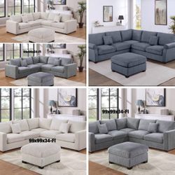 Sectional With Ottoman Brand New In Box 