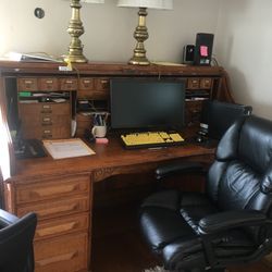 Antique Roll top Desk