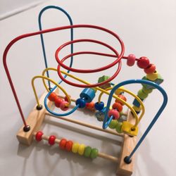 🌈 Wooden Bead Maze Activity Toy
