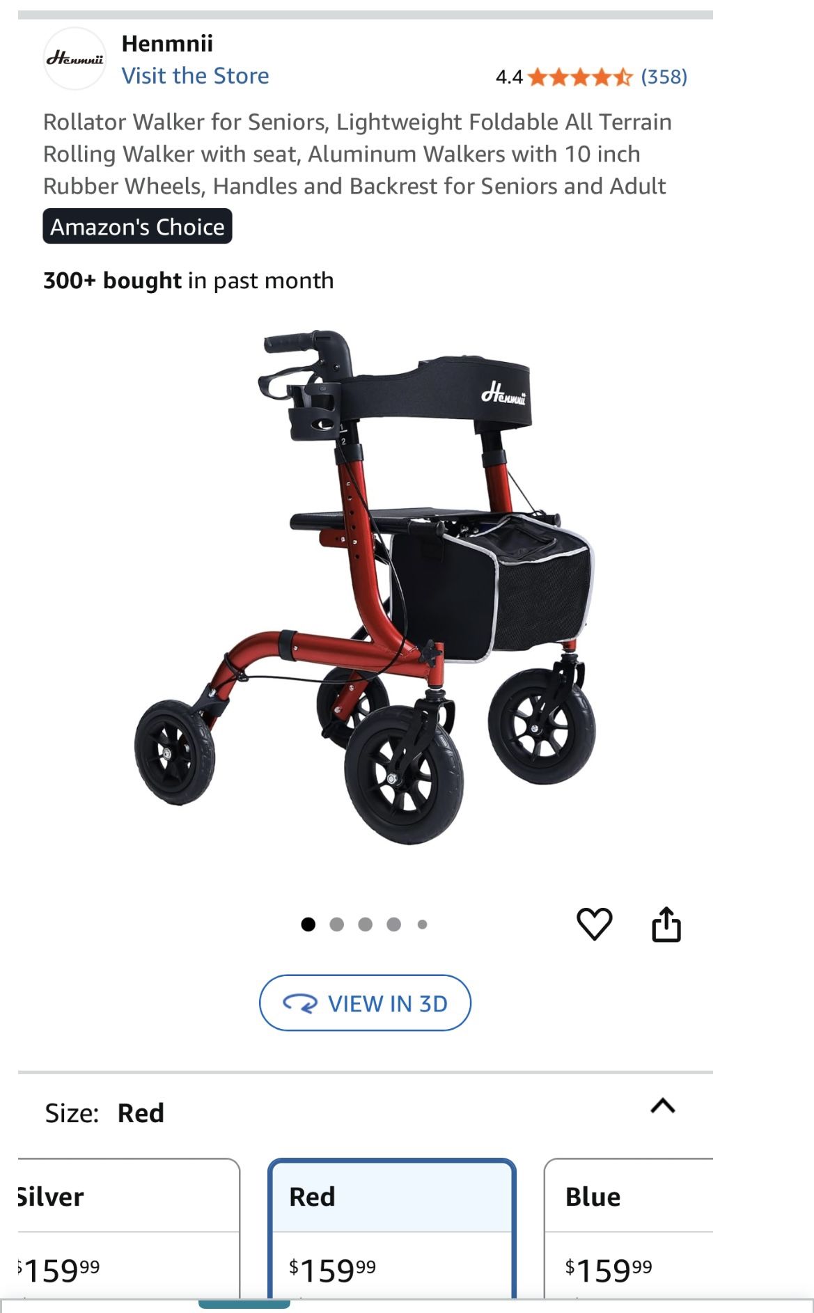 Rollator Walker with Wheels elderly, mobility, recovery