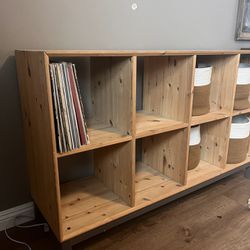 Wooden Record Shelf, Cube Shelf, Cube Storage, Tv Stand Etc