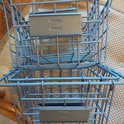 Small Blue Wire Baskets