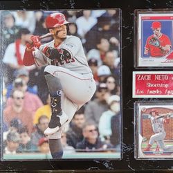 Angels Zach Neto Plaque: $30, Or 2-for-$49!