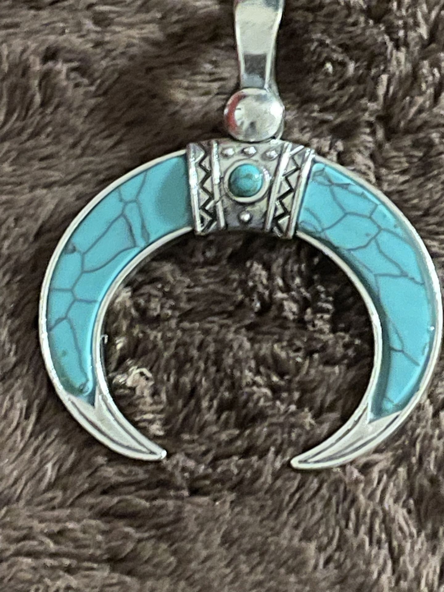 Gorgeous Silver  Turquoise Pendant 