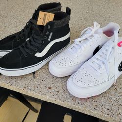 Brand new Vans and Nike shoes