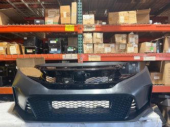 2016-2021 civic bumper conversion  Style  Unpainted black material  Grill glossy Polyurethane   Conversion to 22 up  Fit all civic   16-21. Sedan 4 do