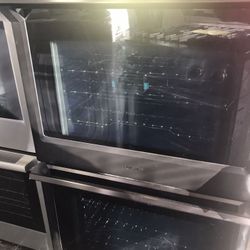 New Samsung - 30" Built-In Double Wall Oven with WiFi - Black Stainless Steel
