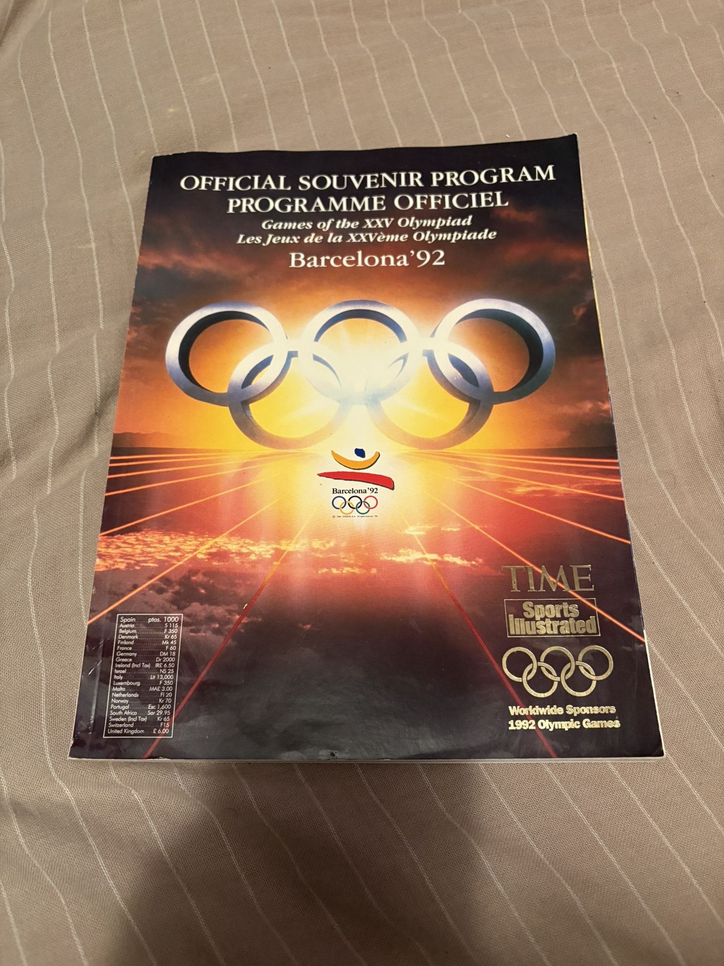 Original 1992 Barcelona Olympics Souvenir Booklet