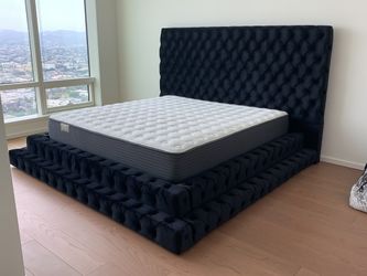 New In Box King Bed Frame With Mattress (Read Description Below)