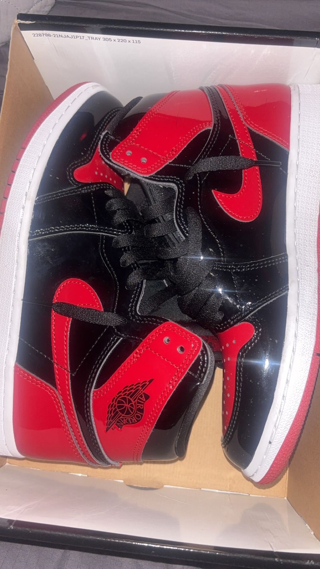 JORDAN 1 PATENT BREDS