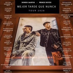 Romeo Santos & Prince Royce Mejor Tarde Que Nunca Concert