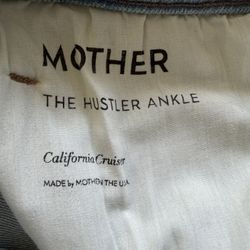 Mother Light Wash Ankle Jeans 
