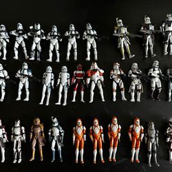 Starwars Clones 3.75 Lot