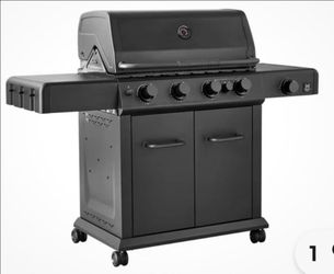 PROPANE GAS BBQ GRILL NEW  WITH COVER INCLUIDED SOME SCUFF AND DENT ON TOP BACK PART I SHOW IN PHOTOS