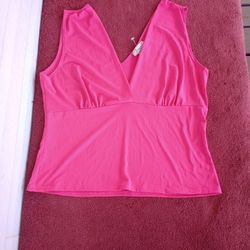 Jasmine sportswear women's cropped top size 2XL pink 