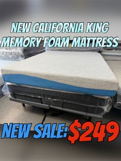 NEW CALIFORNIA KING MEMORY FOAM MATTRESS