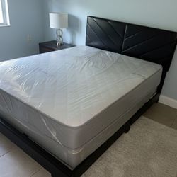 Cama QUEEN SIZE NUEVA CON MATTRESS NEW BED FRAME WITH MATTRESS NEW BEDROOM FURNITURE SET QUEEN BED SET // CAMA QUEEN NUEVA 