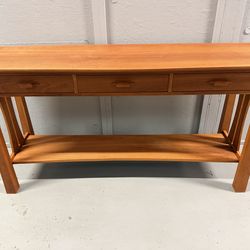 The Joinery solid wood entryway table