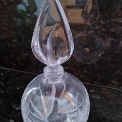 Beveled  Glass Perfume Bottle 