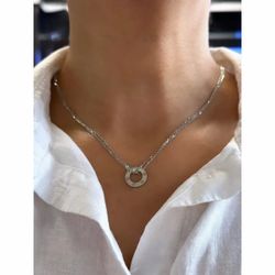 Cartier LOVE Necklace 18K White Gold / Diamond - With Box