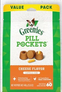 NEW 3 PACK GREENIES PILL POCKETS
