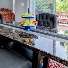 Faux Marble Top Dinning Table (Chairs NOT included)