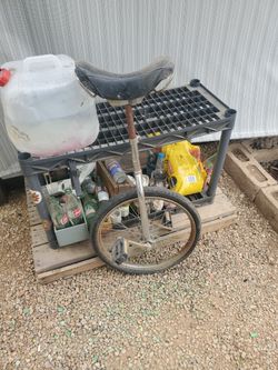 Old unicycle  20"  needs a  little  work, I ASK  $35.00 cash