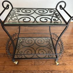 Wrought Iron Cart