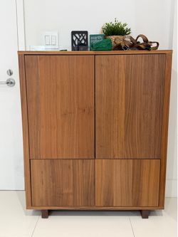 Mid Century Modern Wooden Storage Cabinet