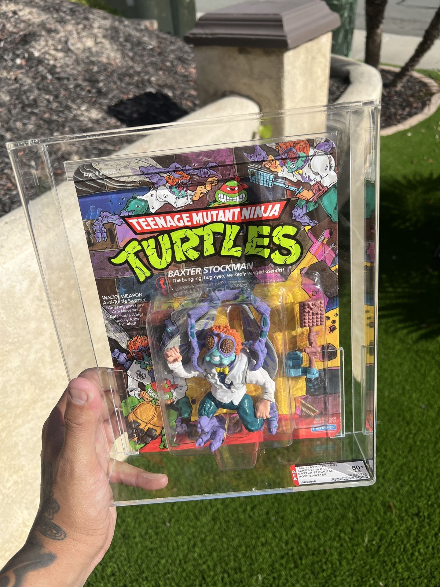 1989 TMNT Ninja Turtles Baxter Stockman 14 Back AFA 80+