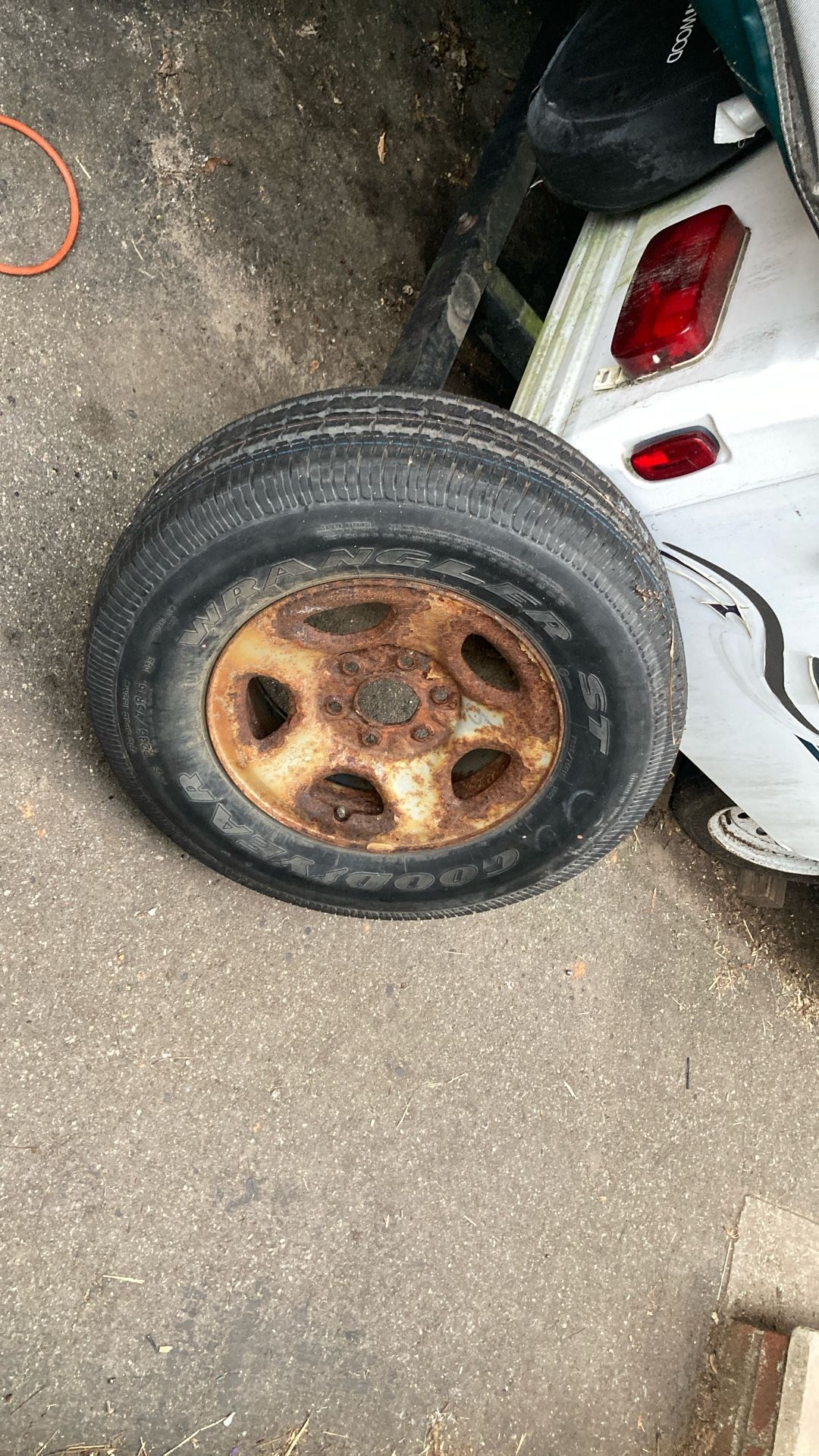 Goodyear Tire Mounted On 16 Inch 6 Lug Rim