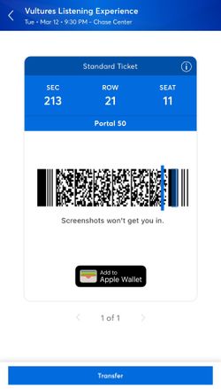 Vultures Listening Party Kanye West Chase Center 