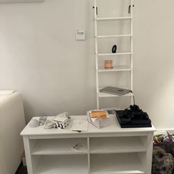 IKEA ladder Shelf And TV Stand. Will Sell Together Or Separate. Make An Offer