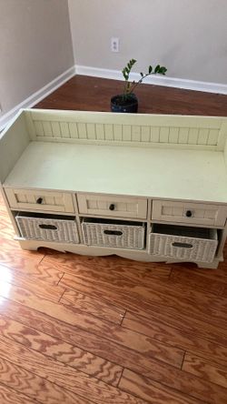 Bench with drawers