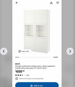2 IKEA BEATA CABINETS