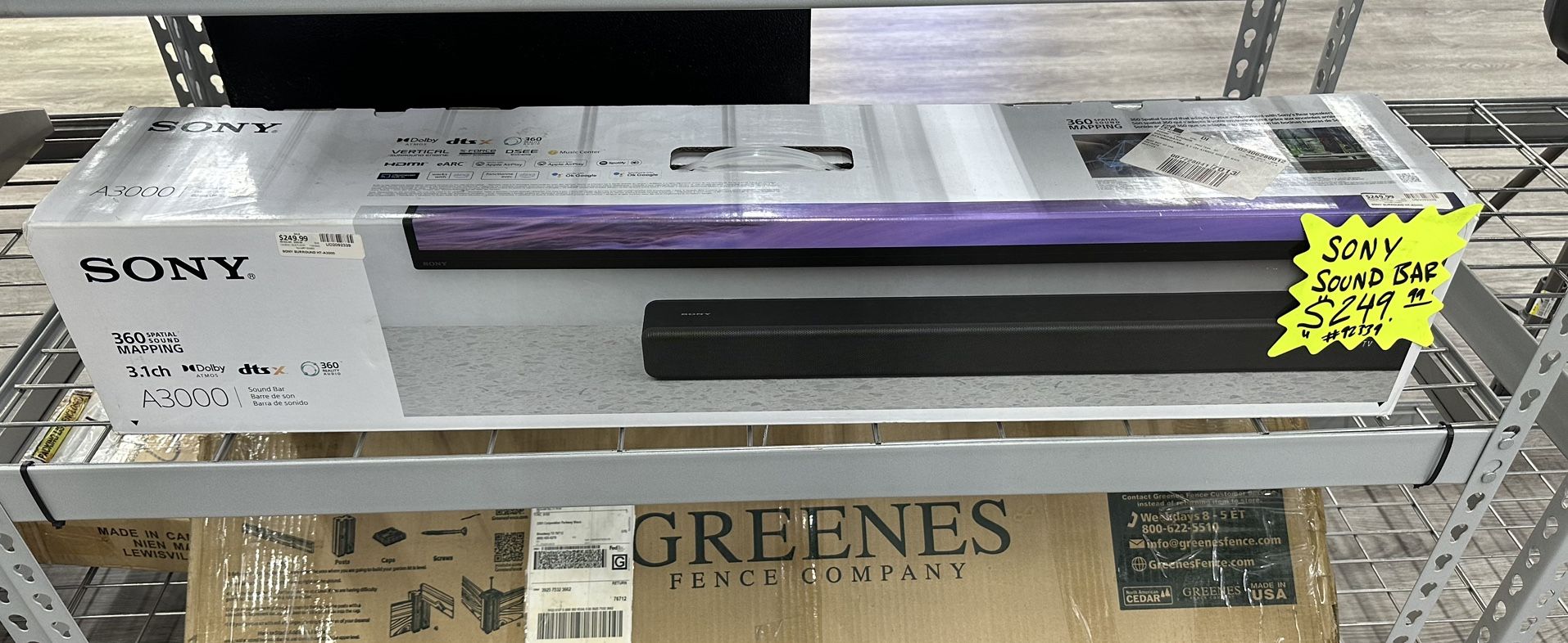 Sony A3000 Sound Bar