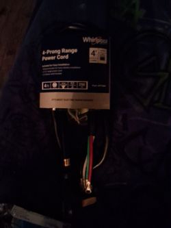 Whirlpool ne3 4 power range cord  40 amp 250 volt pt400