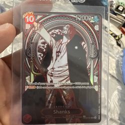 One Piece Shanks Mint Condition Card Silver 