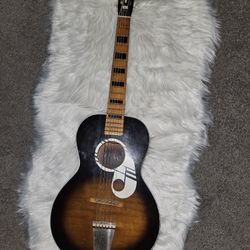 1990s Kay MUSIC NOTE PARLOR Vintage Natural Acoustic Guitar