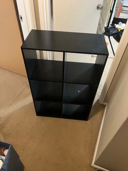 Black shelf cube organizer