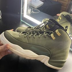 Jordan 12s Retro Olive Canvas 