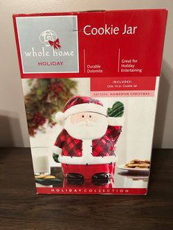 New Vintage 14” Santa Cookie Jar Never Out Of Box