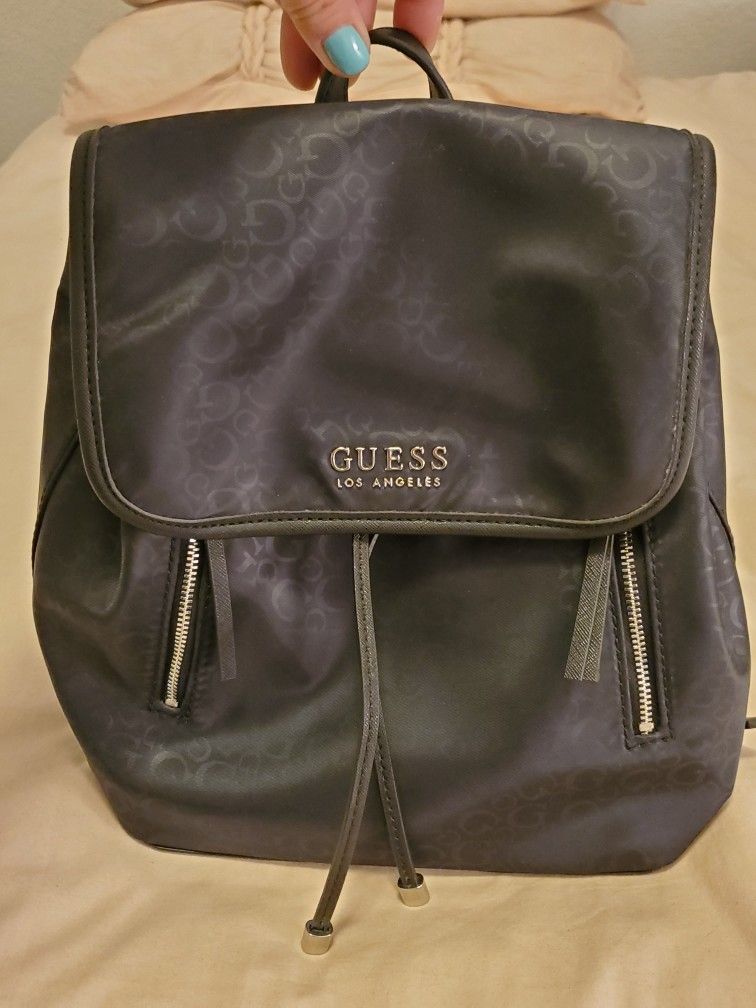 Black Guess Mini-Backpack